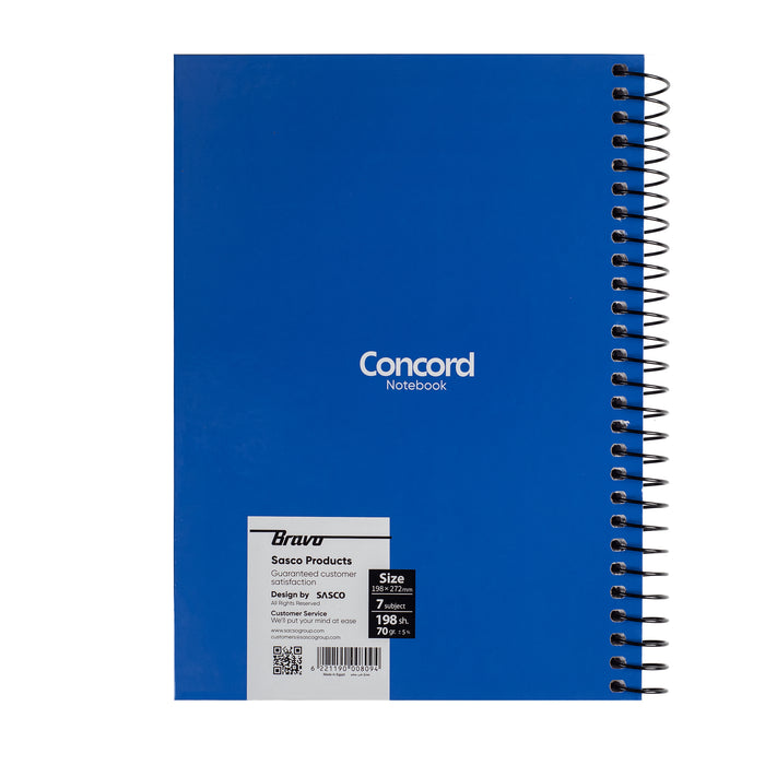 New Concord Notebook  With Pen Large - Blue