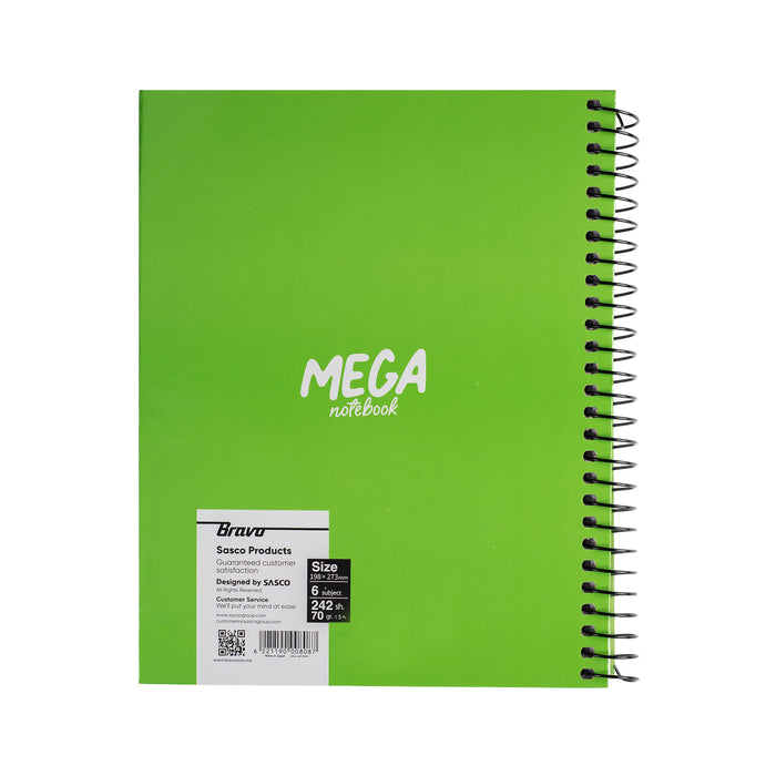 New Mega Notebook Large - Green