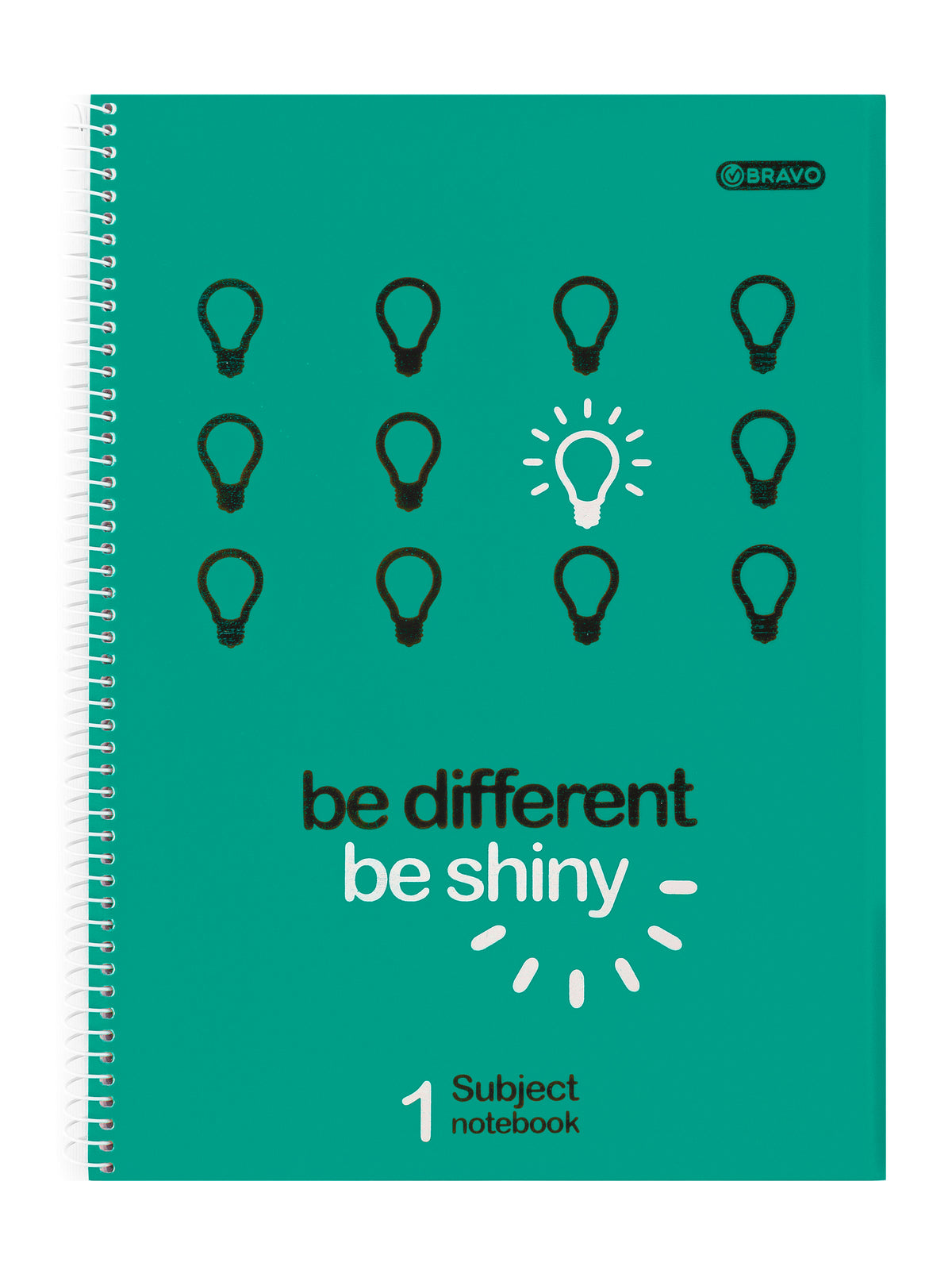 Be Different A4 Notebook  Turquoise