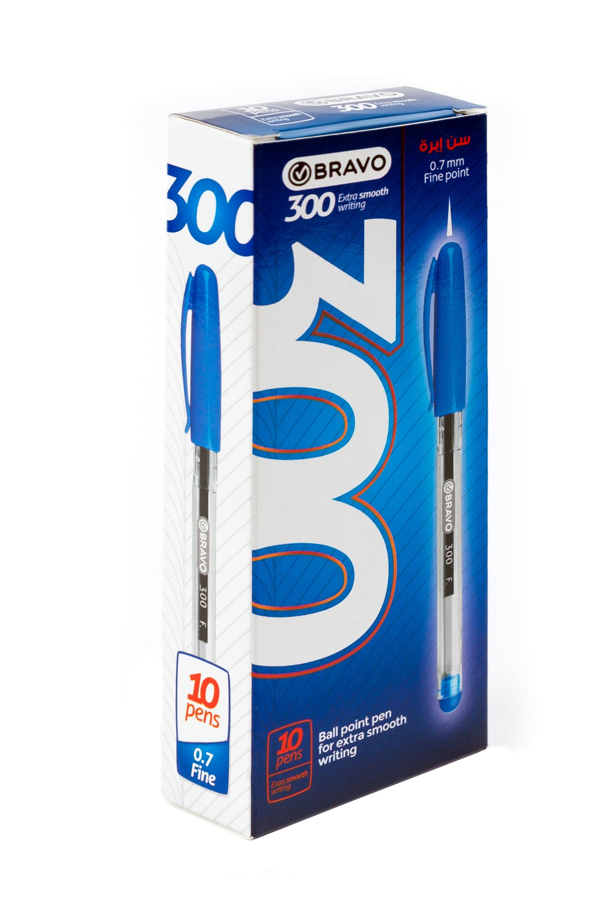 Ball Pen Bravo 300 - 10 Pen - Blue