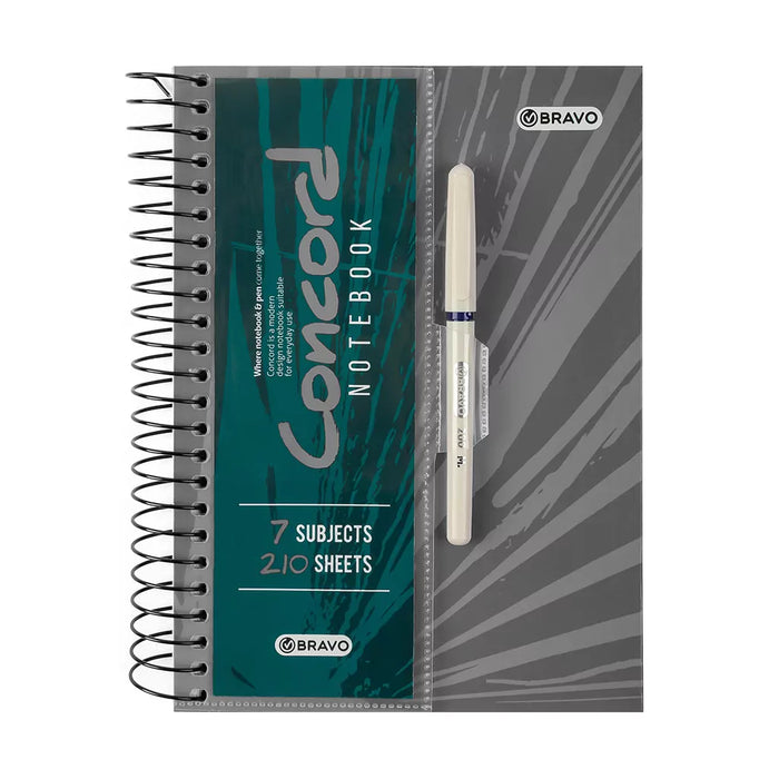 Concord Notebook  With Pen A4 - Grey