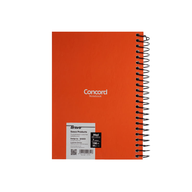 New Concord Notebook  With Pen Medium - Orange