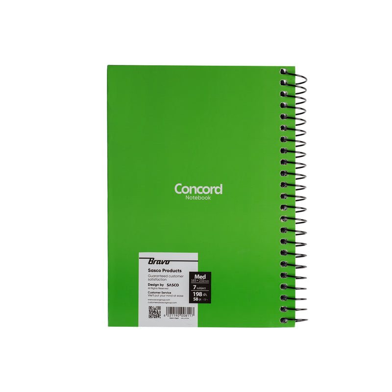 New Concord Notebook  With Pen Medium - Green