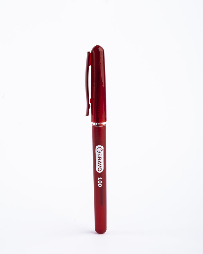 Ballpoint Pen Bravo 100 - 25 Pen - Red
