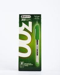 Ball Pen Bravo 300 - 10 Pen - Green