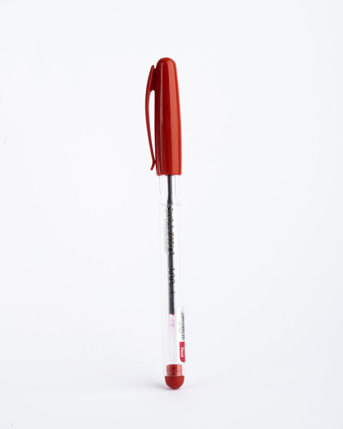 Ball Pen Bravo 300 - 10 Pen - Red