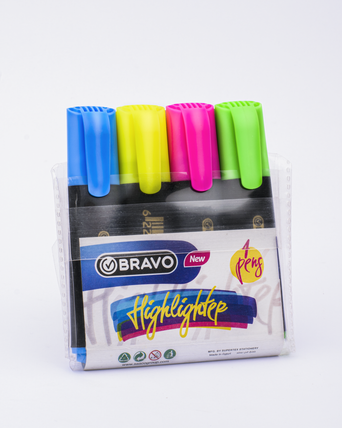Bravo Highlighter Set ( 4 pens )