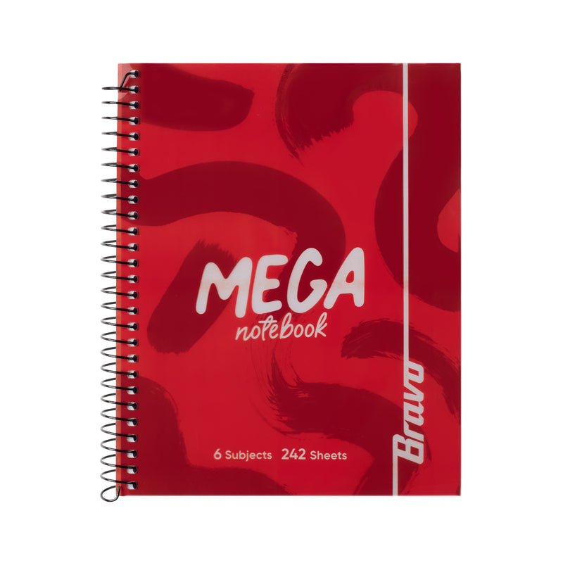 New Mega Notebook Large - Red