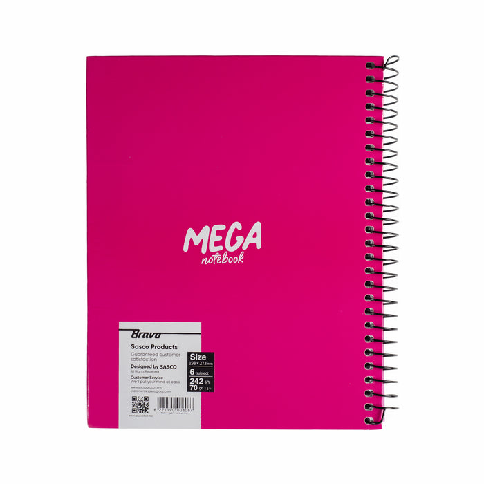New Mega Notebook Large - Pink
