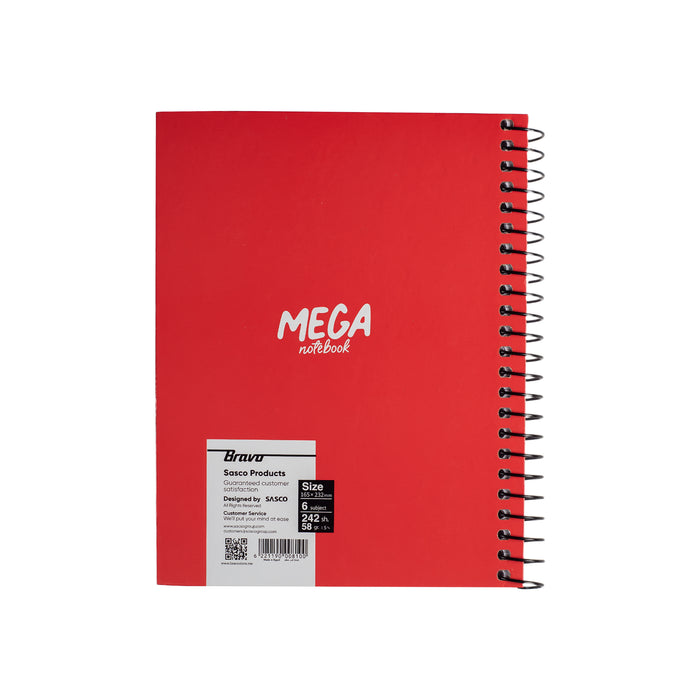 New Mega Notebook Medium - Red