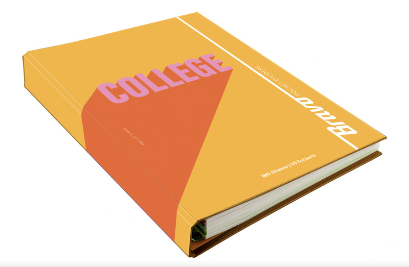 New College Binder Notebook - Orange