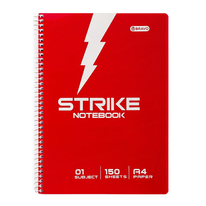 Strike Notebook A4 - Red