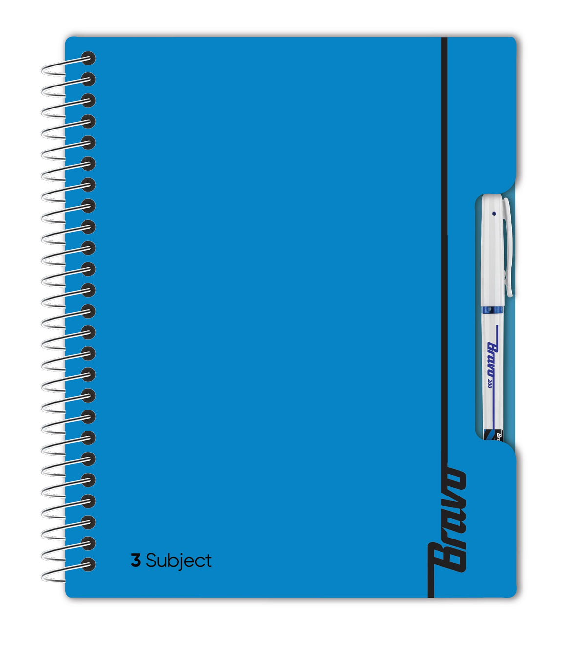 New Bravo NoteBook 3 Subject  - Blue